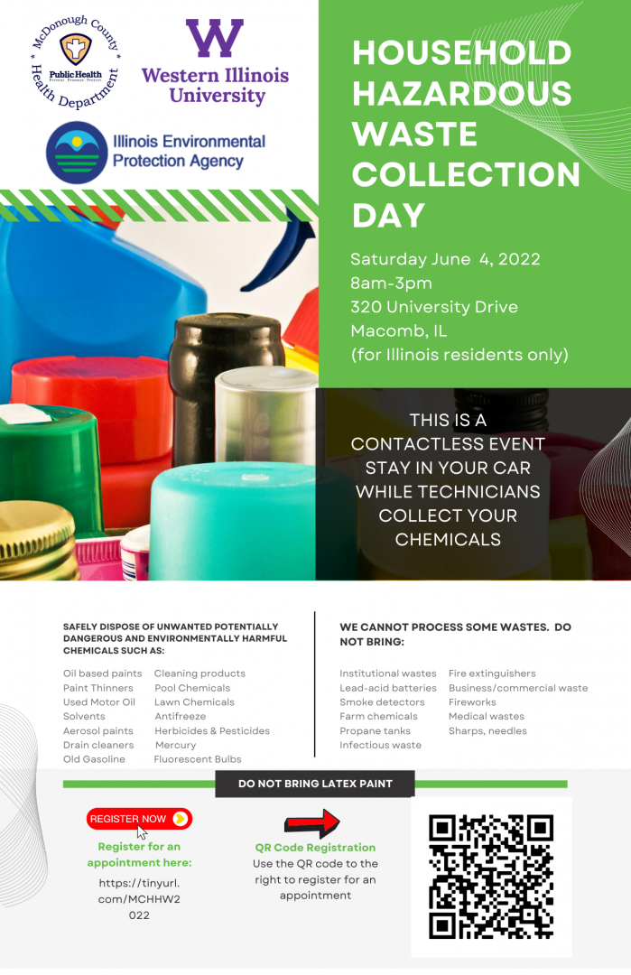 Household Hazardous Waste Collection Day June 4th in Prairie