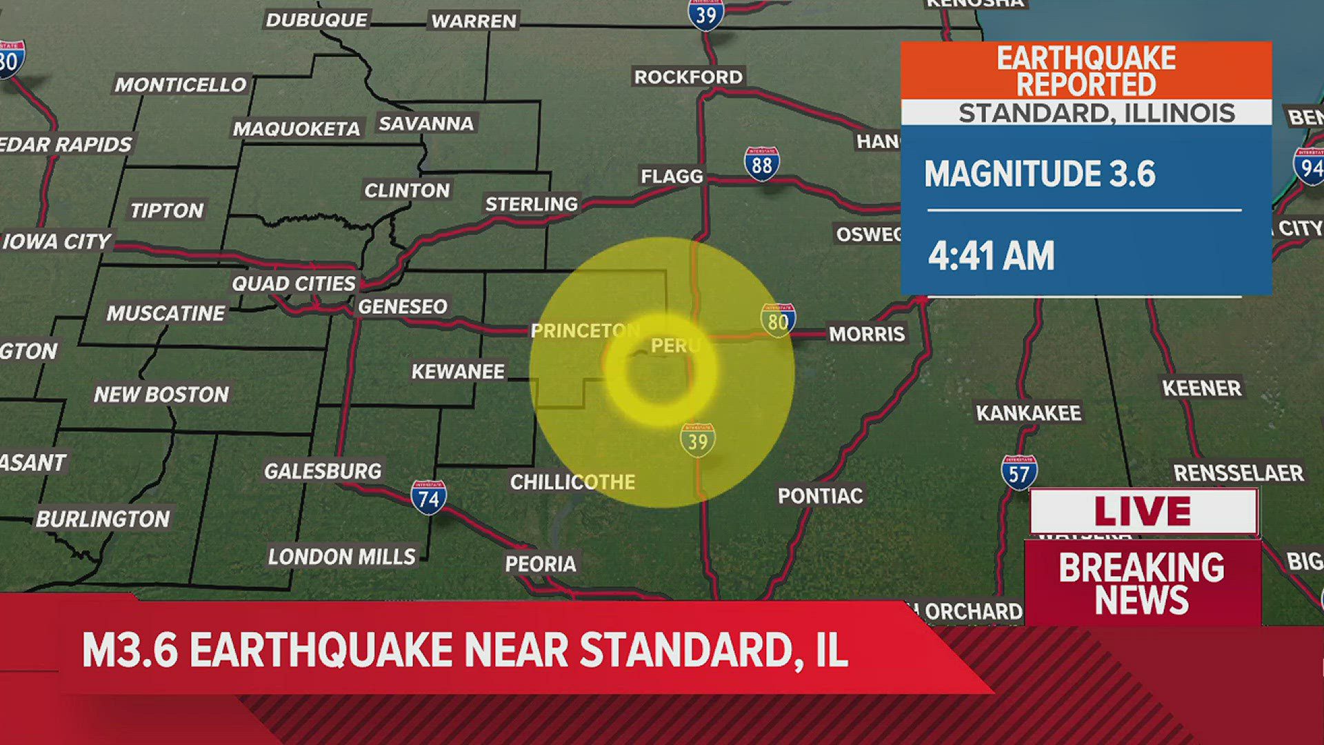 3.6 Magnitude Earthquake Shakes Illinois Prairie Communications, LLC