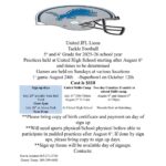 United Lions JFL Tackle Football Signup Dates