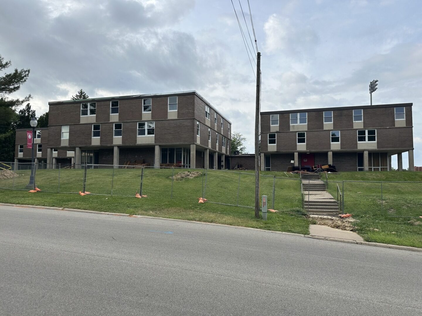 Demolition or Monmouth College Fraternity Complex Underway
