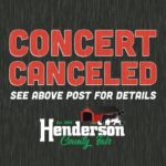 Saturday Night Concert Cancelled at Henderson County Fair