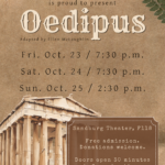 Carl Sandburg Brings Oedipus to the Stage This Weekend