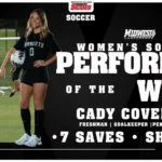 Monmouth College’s Covert Named Soccer Defensive Performer of the Week