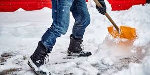 shoveling snow